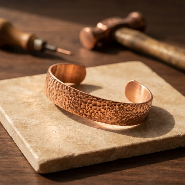 Vera's Moon Copper Bracelet