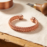 Adjustable copper bracelet by Veralouisiana featuring a sleek, minimalist design with the Vera's Gust branding.